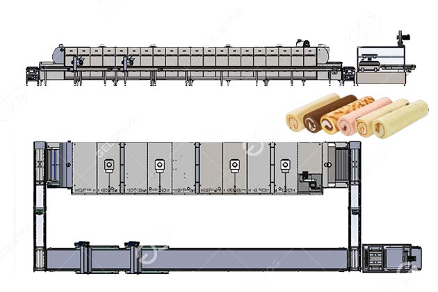 Máquina para hacer rollos suizos