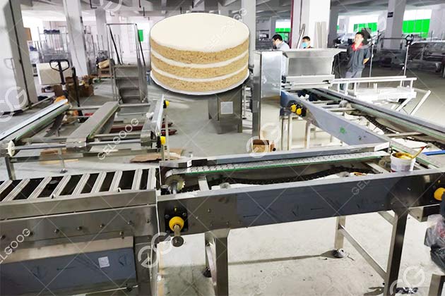 Línea De Procesamiento De Pasteles En Capas