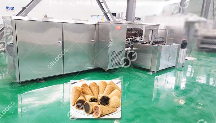 Línea De Producción Automática De Conos De Barquillo