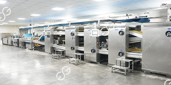 Máquina para procesar galletas