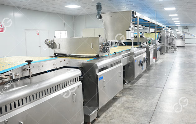Línea automática de producción de galletas