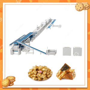 Línea de procesamiento de galletas rellenas automatizado